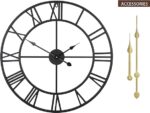 Vintage Large Wall Clocks Round Metal Silent