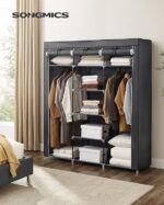 Canvas Wardrobe Bedroom Furniture Cupboard Clothes Storage